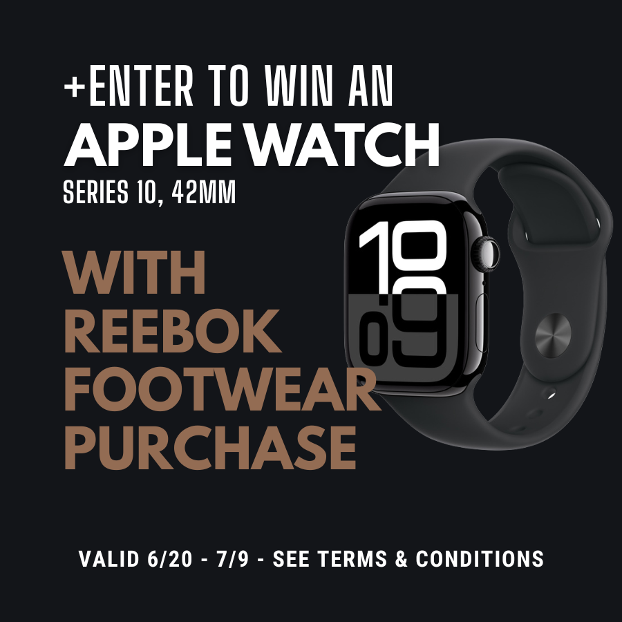 Buy any pair of Reebok footwear and enter to win an Apple Watch series 10!