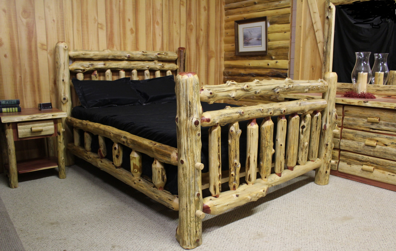 Red Cedar Log Bedroom Furniture