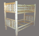 Cedar Log Conversion Bunk Bed - C4071 - Twin over Twin