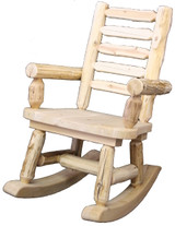 Cedar Hand Peeled Log Rocker - CHPRCKR