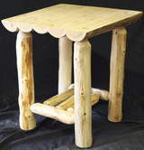 Hidden Lake Half Log End Table - HLHLE