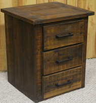 Rough Sawn Cedar 3 Drawer Nightstand - CT9103