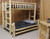 Cedar Hand Peeled Twin Over Full Bunk Bed - CHPT/FBunk