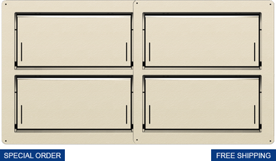 Smart Vent 1540-150202E-1540-0239-WEA Insulated Block Wall 32-1/2" x 16 Quad Flood Vent, Wheat Smart Vent 1540-150202E-1540-0239-WEA Insulated Block Wall 32-1/2" x 16 Quad Flood Vent, Wheat