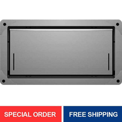 Smart Vent 1540-524 Gray Insulated Garage Door 16" x 8" Flood Vent Smart Vent 1540-524 Gray Insulated Garage Door 16" x 8" Flood Vent