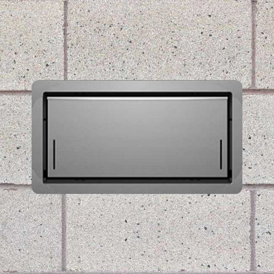 Smart Vent 1540-520 Insulated Block Wall 16" x 8" Flood Vent, Powder Coated Gray Smart Vent 1540-520 Insulated Block Wall 16" x 8" Flood Vent, Powder Coated Gray