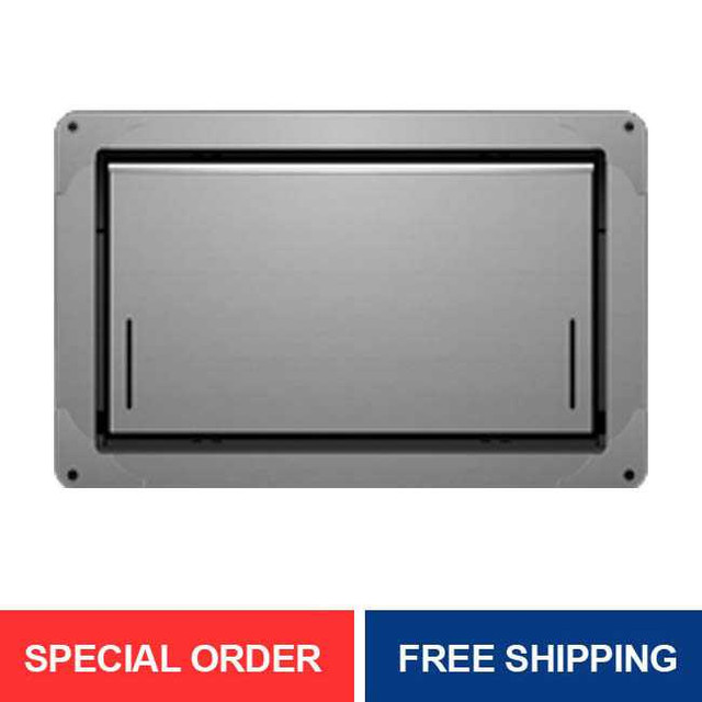 Smart Vent 1540-574 Insulated Garage Door 14 1/2" x 8 1/2" Flood Vent, Powder Coated Gray