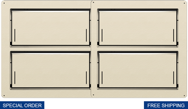 Smart Vent 1540-150202E-1540-0239-WEA Insulated Block Wall 32-1/2" x 16 Quad Flood Vent, Wheat Smart Vent 1540-150202E-1540-0239-WEA Insulated Block Wall 32-1/2" x 16 Quad Flood Vent, Wheat