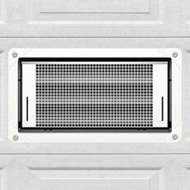 Smart Vent 1540-514 White Dual Function Garage Door 16" x 8" Flood Vent Smart Vent 1540-514 White Dual Function Garage Door 16" x 8" Flood Vent