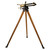 16" Gold Gatling Gun on oak leg tripod