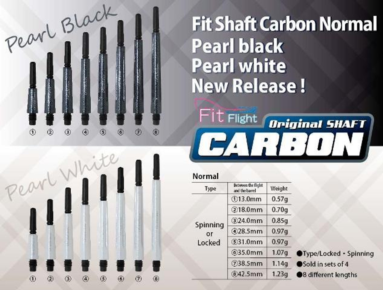 Fit Shaft CARBON Normal - Spinning - Pearl White - #5 (31mm) 