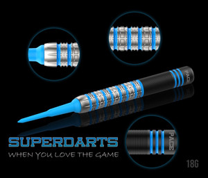SUPERDARTS "Danny Pace" 18g  Soft Tip SIGNATURE DART SUPERDARTS "Danny Pace" 18g  Soft Tip SIGNATURE DART
