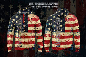 SUPERDARTS USA Zip-up Hoodie SUPERDARTS USA Zip-up Hoodie