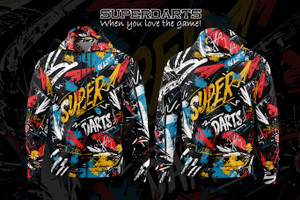 SUPERDARTS Graffiti Zip-up Hoodie SUPERDARTS Graffiti Zip-up Hoodie