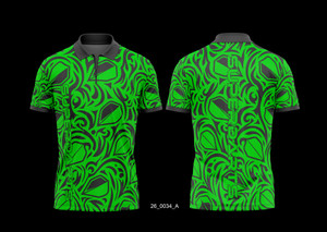SUPERDARTS "Tribal Lime Green" Jersey 0034 A
