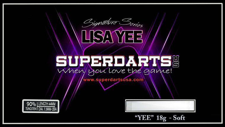 SUPERDARTS "LISA YEE" SIGNATURE DART BLACK-OUT VERSION