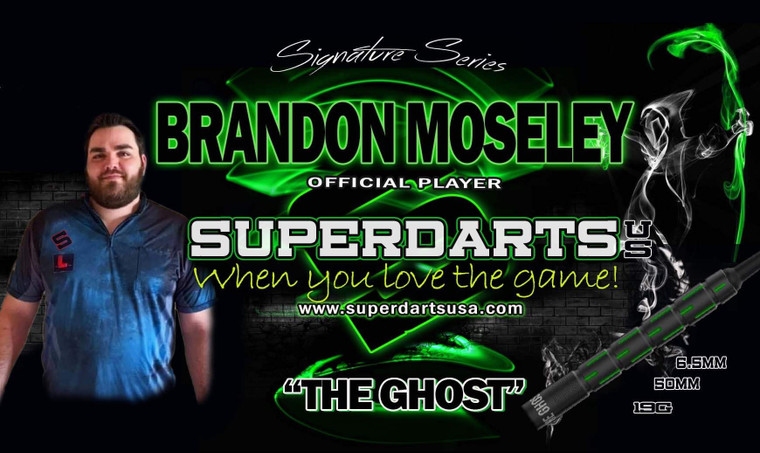 SUPERDARTS BRANDON MOSELEY "THE GHOST" 20g Steel-Tip!