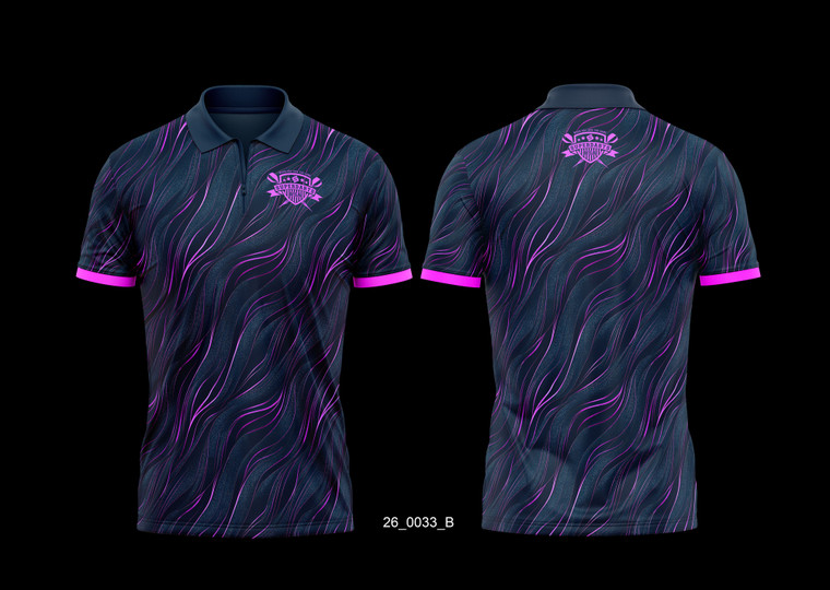 SUPERDARTS "Midnight Flow Hot Pink" Jersey 0033 B