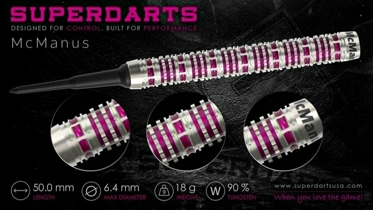 SUPERDARTS "Dawn McManus" 18G SOFT TIP
