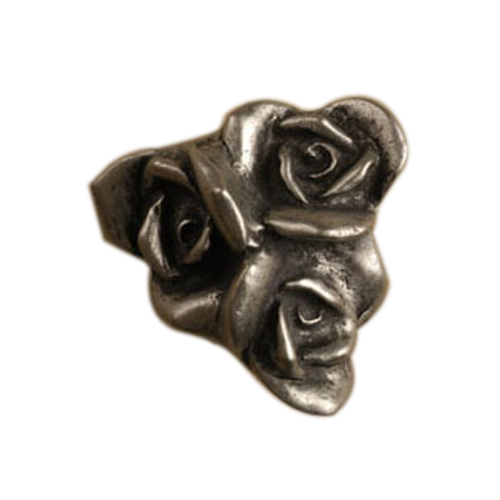 Three Rose Cluster Knob