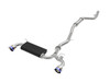 Toyota Takeda 3" to 2.5" 304 Stainless Steel Cat-Back Exhaust w/ Blue Flame Tip - aFe POWER 49-36043-L