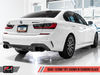 BMW Non-Resonated Touring Edition Exhaust with Quad Diamond Black Tips - AWE Tuning 3015-43156