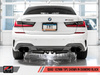 BMW Track Edition Exhaust with Quad Diamond Black Tips - AWE Tuning 3020-43085