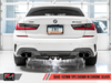 BMW Non-Resonated Touring Edition Exhaust with Chrome Silver Tips - AWE Tuning 3015-42148