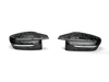 BMW Matte Chopped Carbon Fiber Mirror Cap Set - Akrapovic WM-BM/CA/5/CF