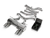 BMW Stainless Steel Valvetronic Catback Exhaust System with Quad Chrome Tips - Armytrix BMF8M-QS11C