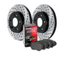 BMW Front Street Drilled and Slotted Brake Kit - StopTech 938.34065