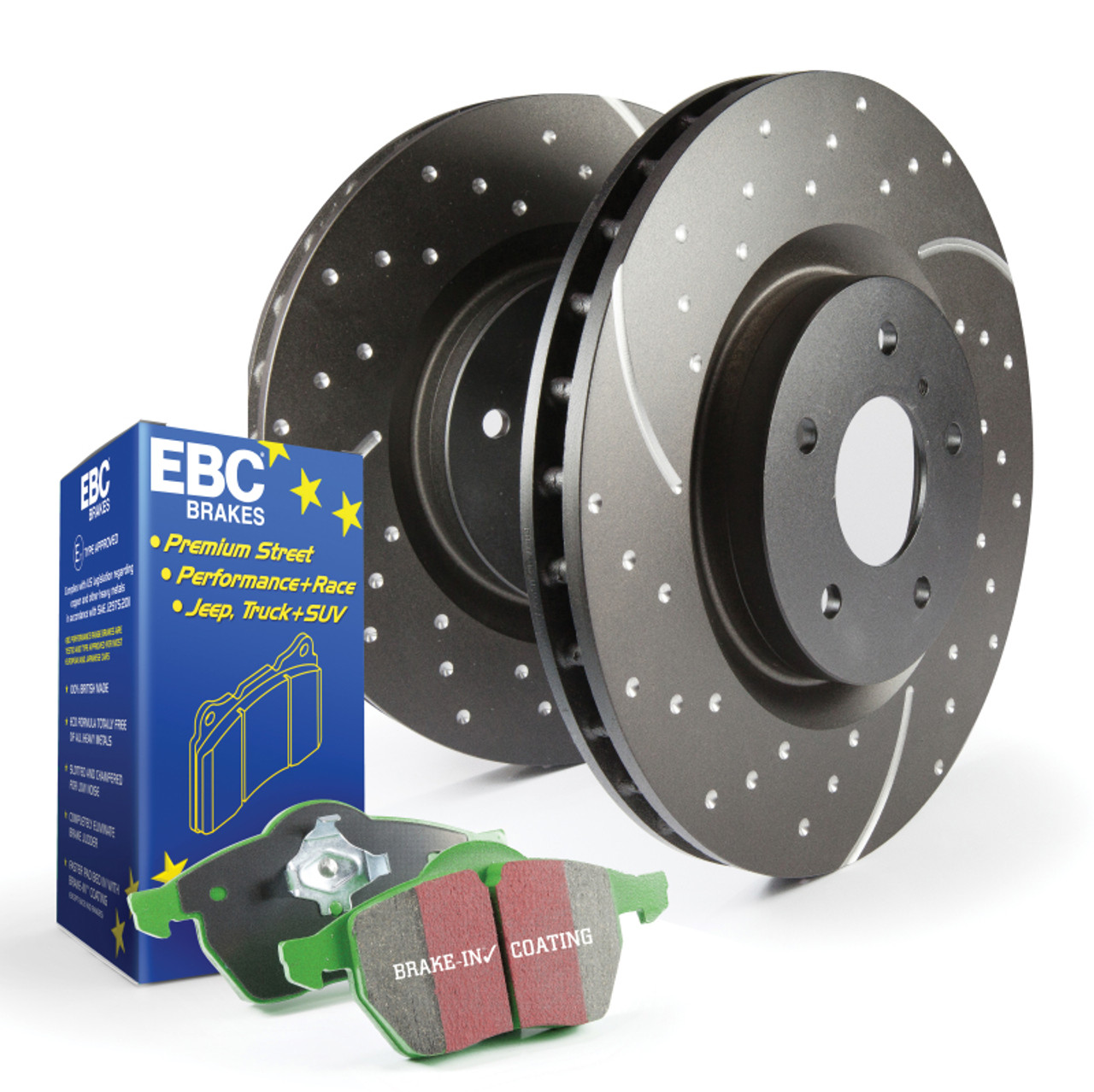 BMW Rear Stage 10 Super Sport Drilled and Slotted Brake Kit - EBC S10KR1122