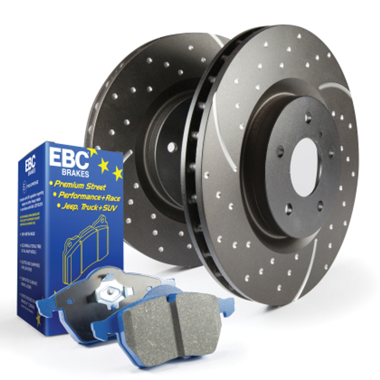 BMW Front Stage 6 Track Drilled and Slotted Brake Kit - EBC S6KF1254