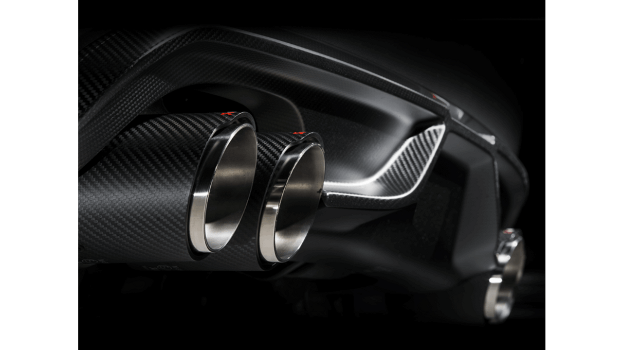 BMW Evolution Line Cat Back Exhaust with Carbon Fiber Tips - Akrapovic S-BM/T/1