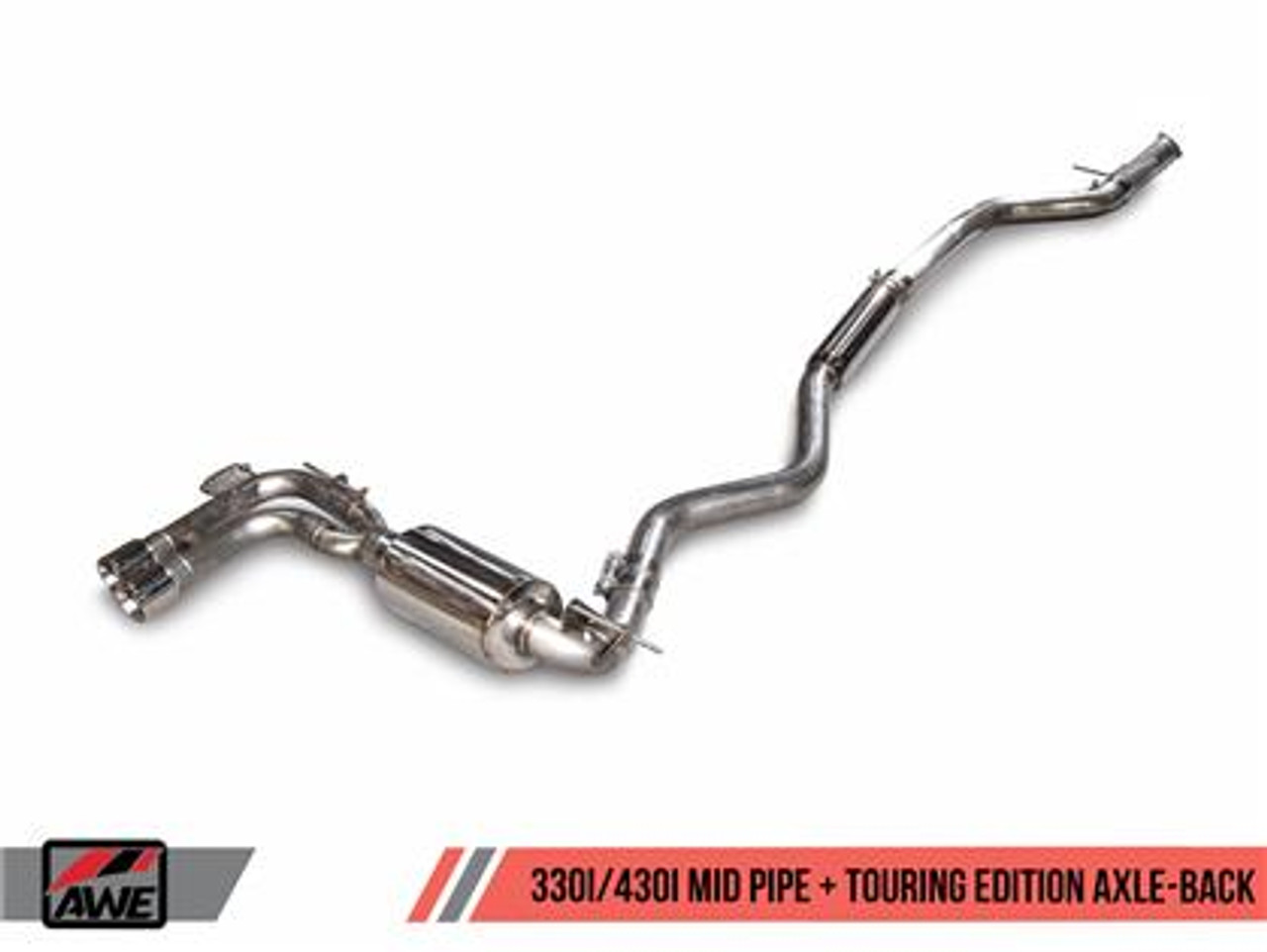 BMW Touring Edition Axle Back Exhaust with Diamond Black Tips - AWE Tuning 3010-23022