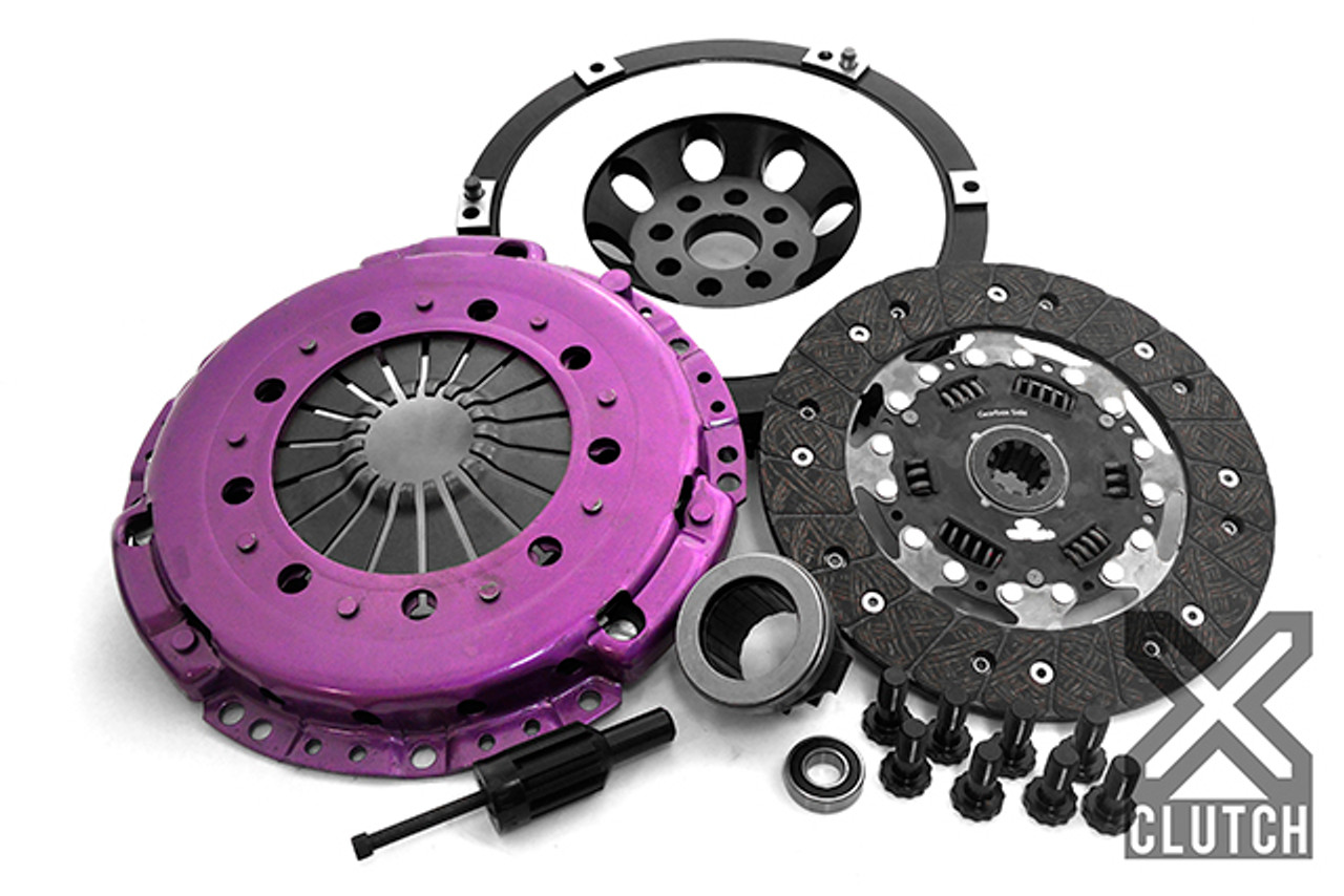 BMW Clutch Kit Inc Chromoly Flywheel: Stage 1 Single Sprung Organic Clutch Disc - XClutch XKBM24508-1A