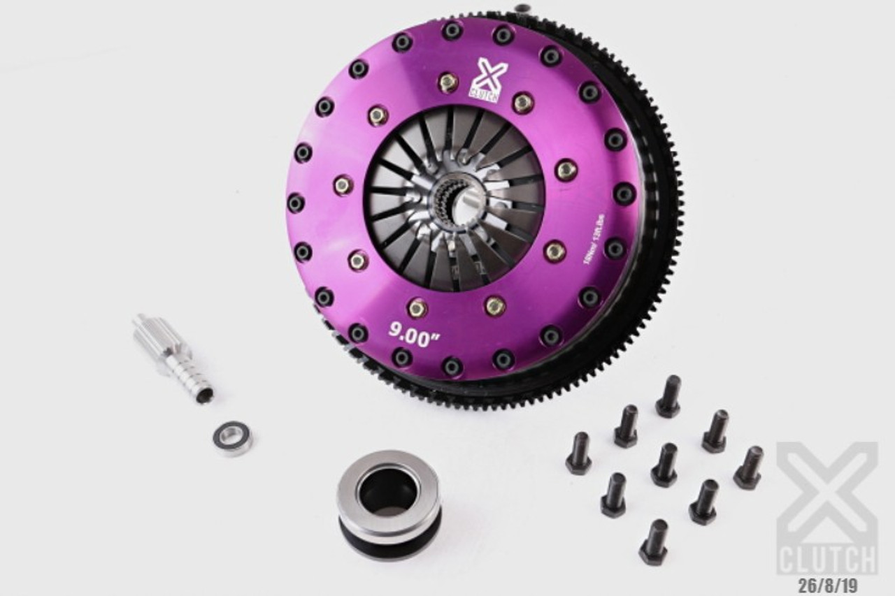 BMW Clutch Kit Inc Chromoly Flywheel; 9 in. Twin Solid Ceramic Clutch Disc - XClutch XKBM23546-2E