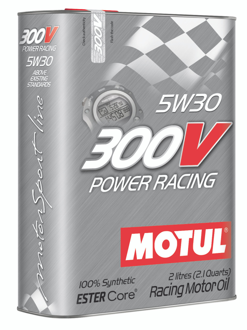Motul 300V 5W-30 Fully Synthetic Ester Racing Engine Oil (2L) - Motul 104241