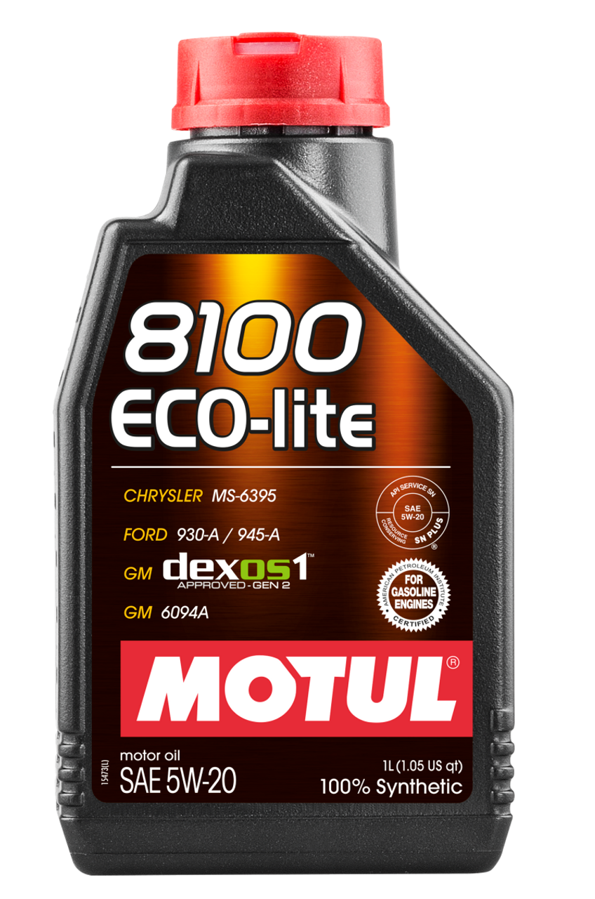 Motul 5W-20 8100 Eco-Lite Engine Oil (1L) - Motul 109102