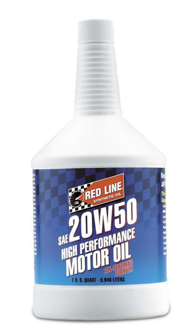 Red Line 20W-50 Synthetic Engine Oil (1QT) - Red Line 12504