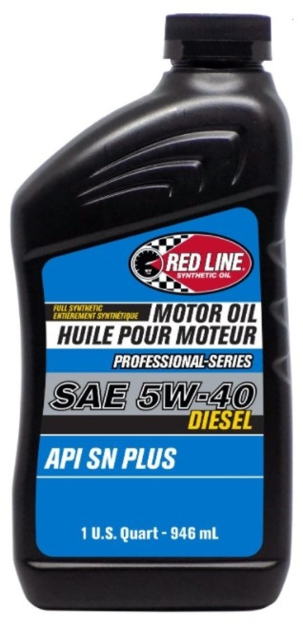 Red Line 5W-40 Pro-Series Diesel Synthetic Engine Oil (1QT) - Red Line 12714