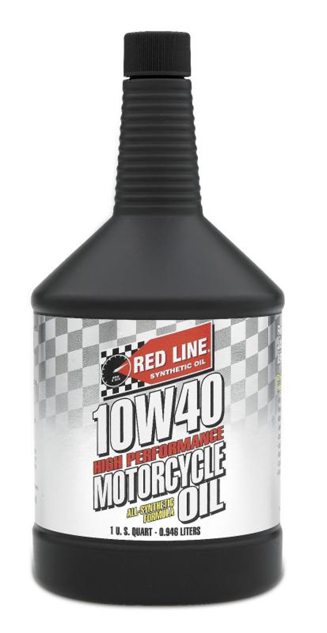 Red Line 10W-40 Synthetic Motorcycle Oil (1QT) - Red Line 42404