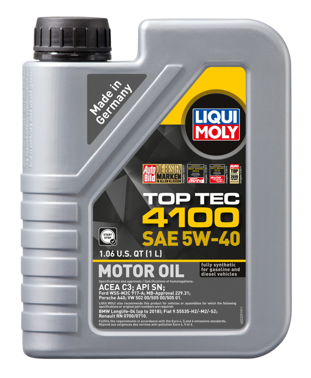 Liqui Moly 5W-40 Top Tech 4100 Engine Oil (1L) - Liqui Moly LM2329