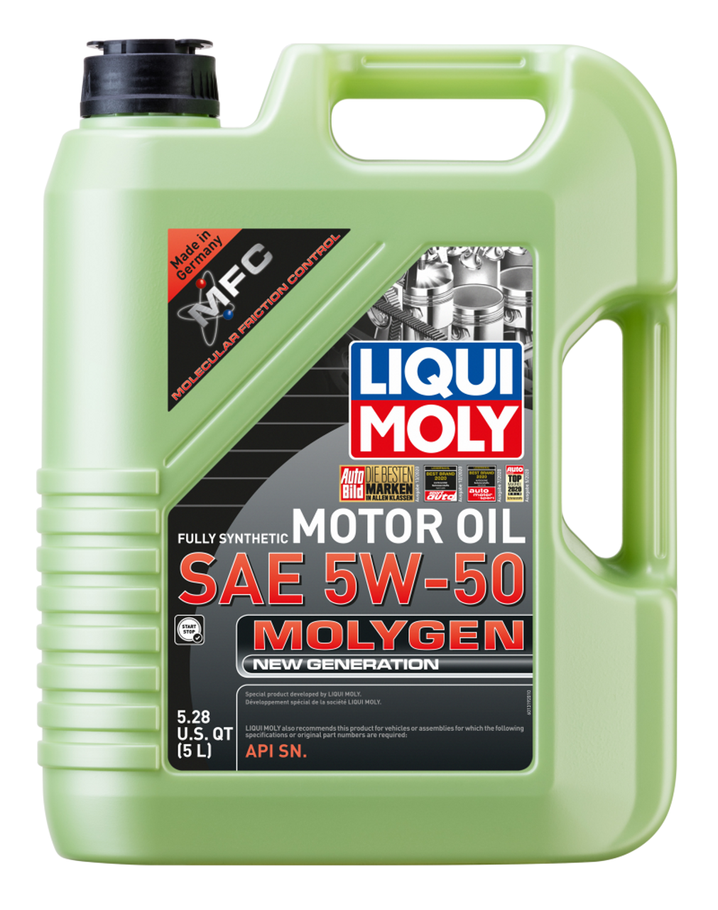 Liqui Moly 5W-50 Molygen Engine Oil (5L) - Liqui Moly LM20310