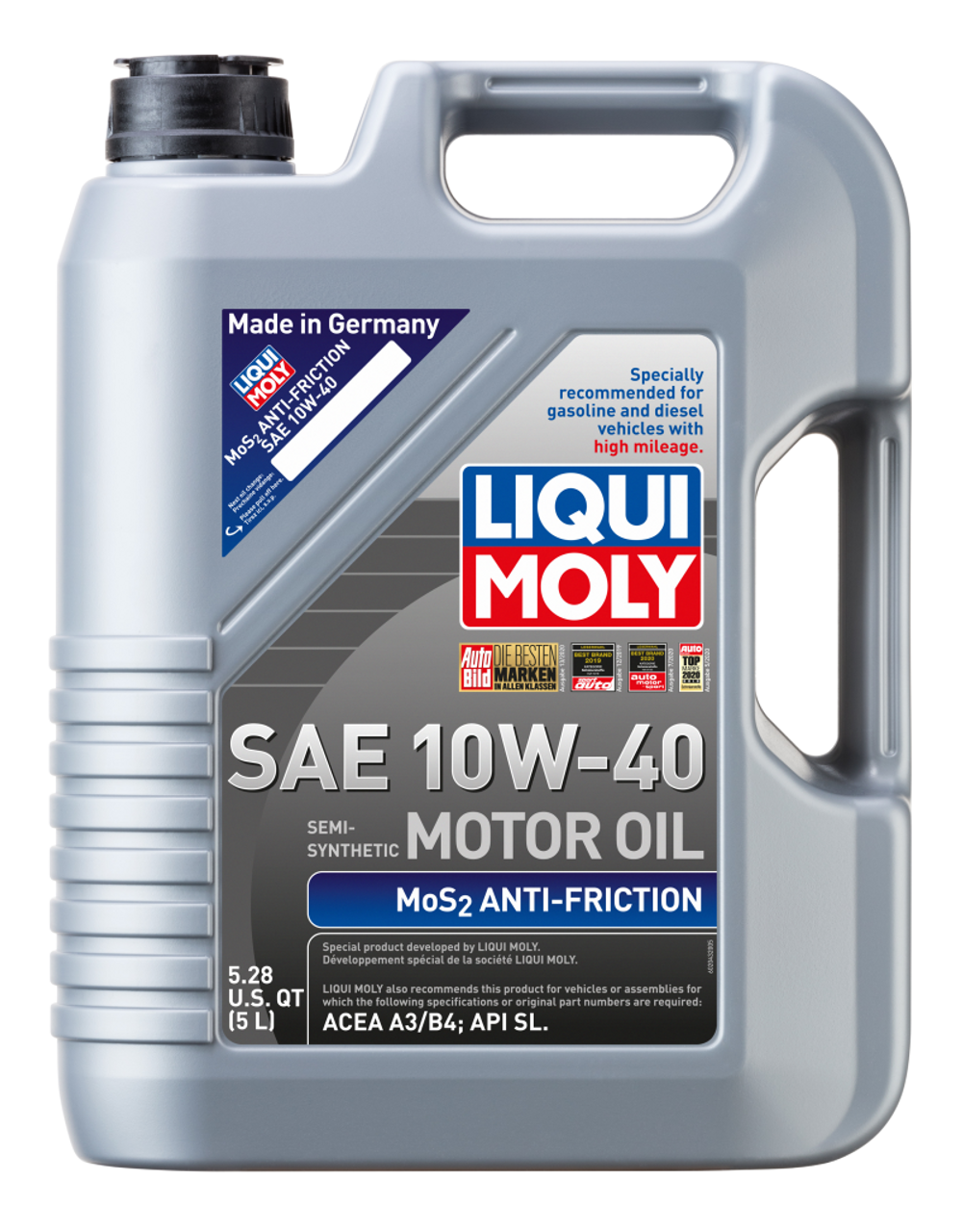 Liqui Moly 10W-40 MoS2 Engine Oil (5L) - Liqui Moly LM2043