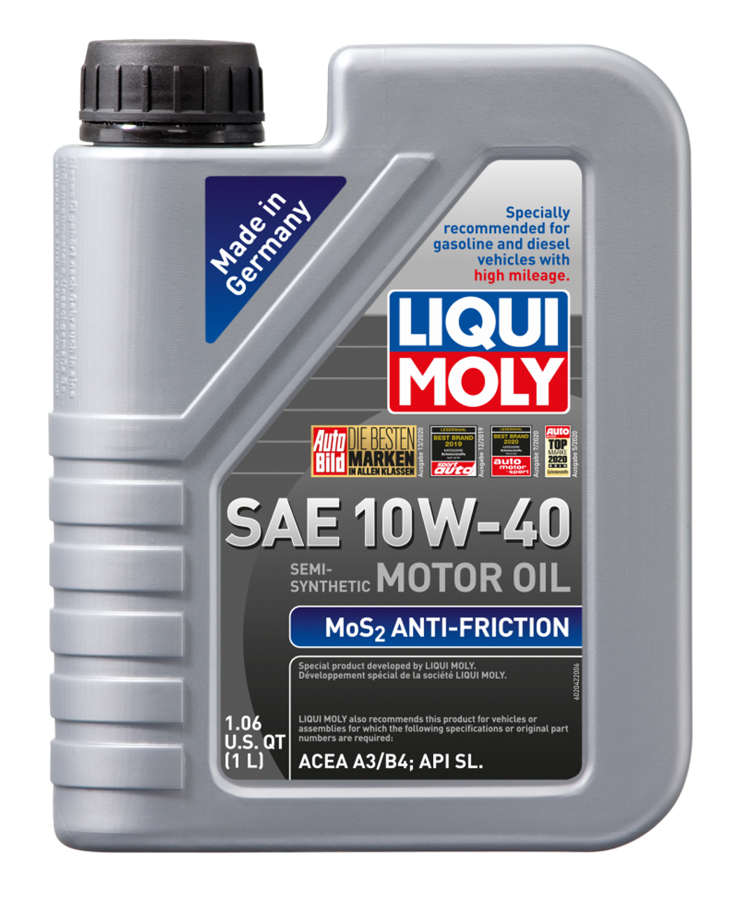 Liqui Moly 10W-40 MoS2 Engine Oil (1L) - Liqui Moly LM2042