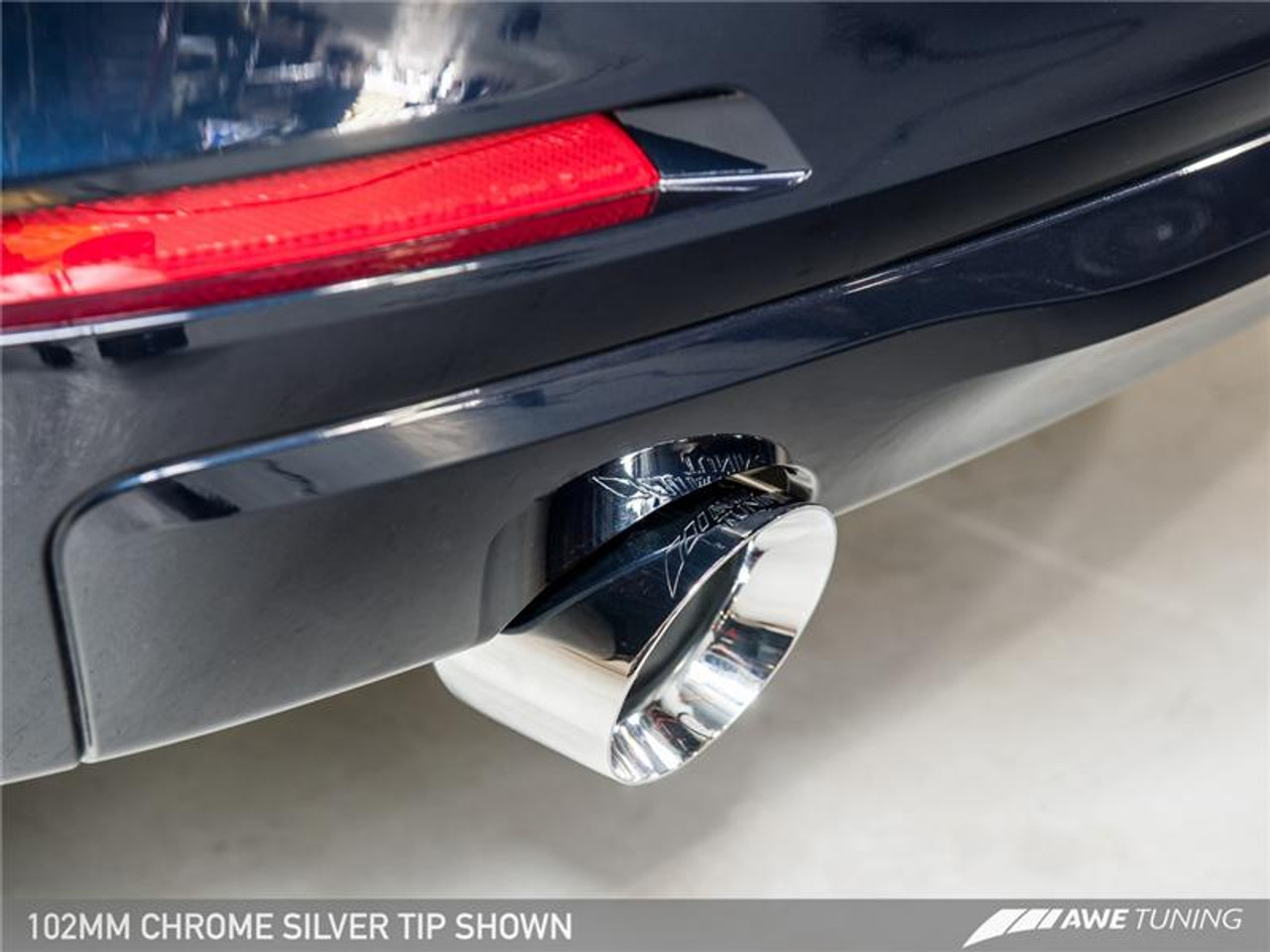 BMW Touring Edition Exhaust + Performance Mid Pipe with Chrome Silver Tips - AWE Tuning 3015-22044