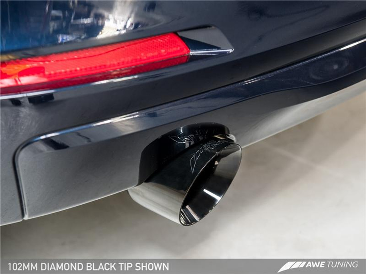 BMW Touring Edition Exhaust and Performance Mid Pipe with Diamond Black Tips - AWE Tuning 3015-23038