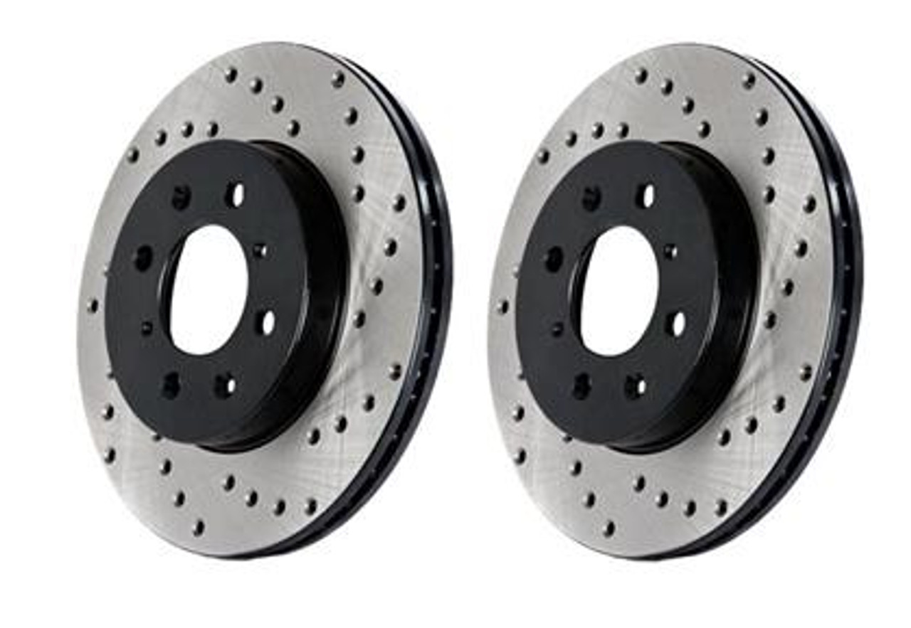 BMW Rear Right Sport Drilled Cryo Brake Rotor - StopTech 128.34080CR