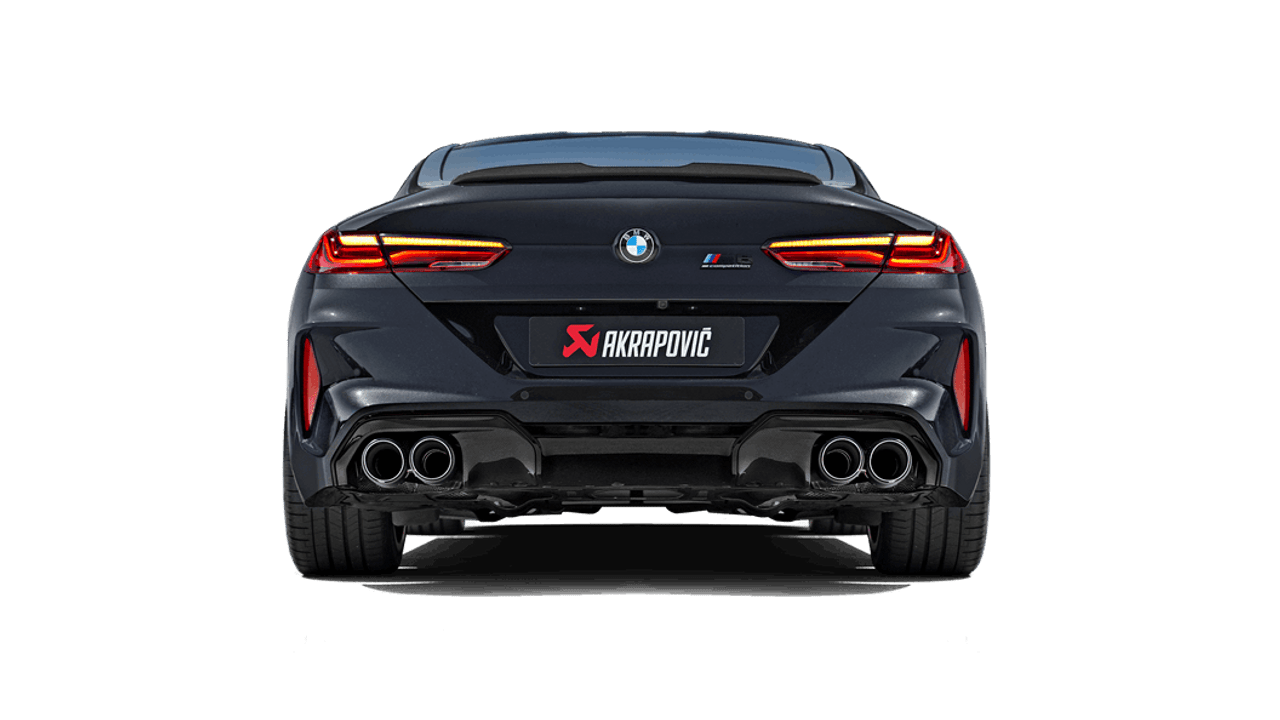 BMW Slip On Line Axle Back Exhaust with Carbon Fiber Tips - Akrapovic S-BM/T/22H